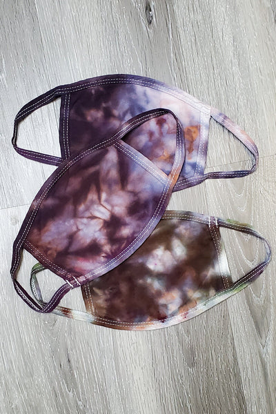 Chocolate Original Tie Dyed Face Mask