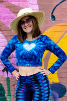 Love Electric Chill Long Sleeve Crop Top