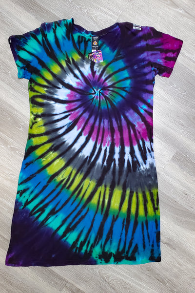 Electric Forest V-Neck T-Shirt Dress 2XL ONLY