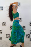 Private Island Green Jersey Knit Maxi Skirt