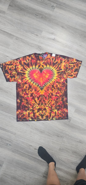 Mystic Inferno Heart Adult Short Sleeve